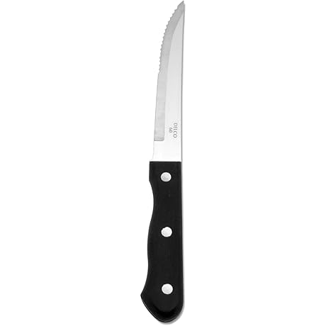 Delco B770KSSN Pro Longhorn Steak Knife with Nylon Handle - Pack of 12