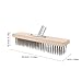 Luxshiny Heavy Duty Stainless Steel Wire Floor Brush Head for Cleaning Tiles and Grout Industrial Stiff Bristles Scrubber for Kitchen and Bathroom Use