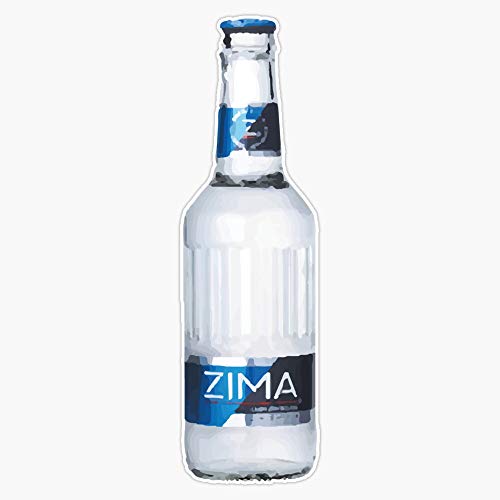 Zima | Drinking | Party | Vintage Beer Print Sticker Vinyl Bumper Sticker Decal Waterproof 5'