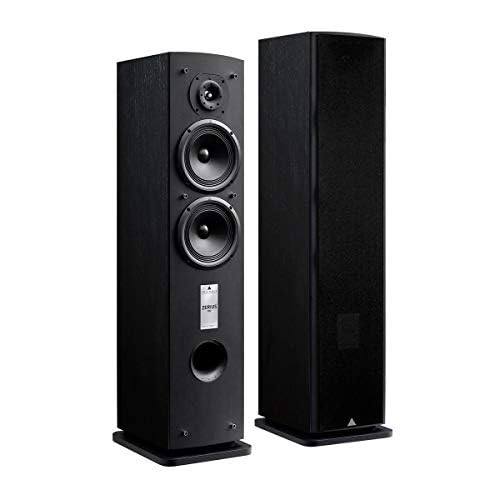 Triangle - Enceinte Hi-FI Zerius 902 - Enceinte Colonne - Puissance Admissible 100W - Rendement 91 DB/W/m – Polyvalente Musique et Home-Cinéma - 220 x 960 x 280 mm - Noir (Paire)