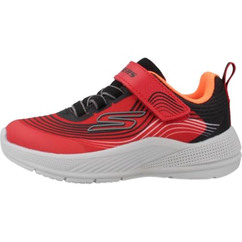 Skechers Kids Microspec Advance Sneaker, Red/Black, 10 Toddler - image 2