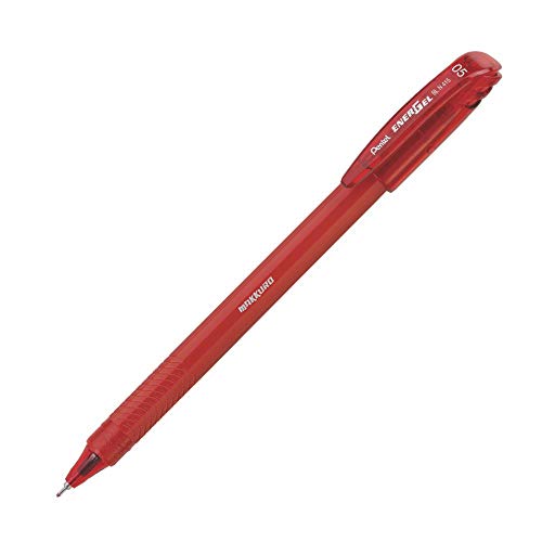 Pentel Caneta Gel Energel Makkuro 0.5mm Vermelho SM/BLN415-B