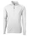 Cutter & Buck Long Sleeve Adapt Eco Knit Quarter Zip Pullover Chemise, Blanc, XXXL Homme