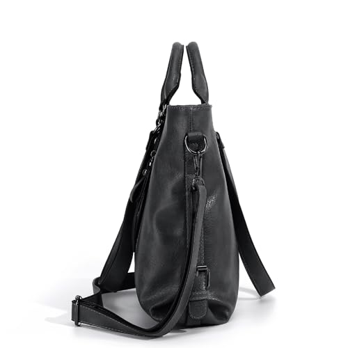 Image of Leather Tote Handbags for Women Purse Hobo Shoulder Work Satchel Top Handle Large Bag
