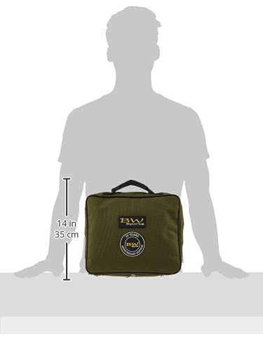 Bw Sports Large Tackle Binder, Organized Storage For Pre-Tied Leaders, Soft Plastics, Off Shore Fly Patterns And Fly Tying Materials,Olive #TOP4