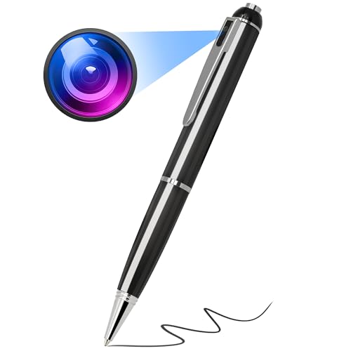 Thirdeyes Stylo caméra cachée 64 Go - Stylo espion HD 1080p avec mémoire intégrée