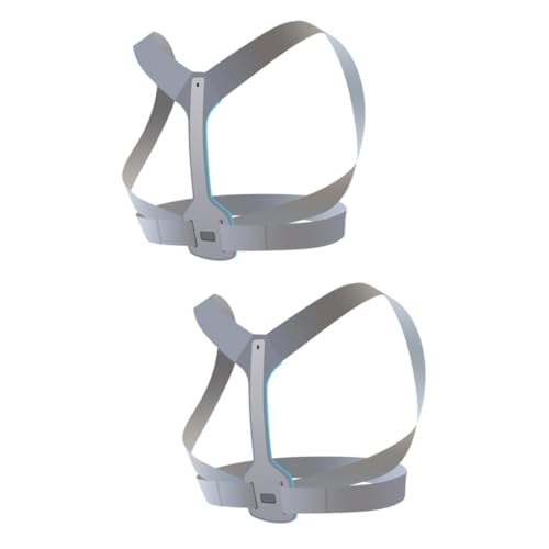 Didiseaon 2 Pcs Back Shoulder Belt Belts for Men Posture Belt Belts Posture Support Humpback Brace Waist Belt for Men Belt Humpback Support Belt Men Belt Woman Belts Grey