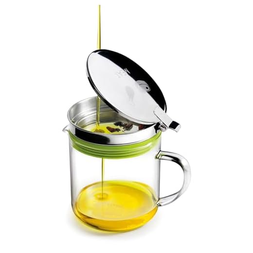 IBILI - Carne de Reciclaje de Aceite de Cocina, borosilicato y Acero Inoxidable, Talla única