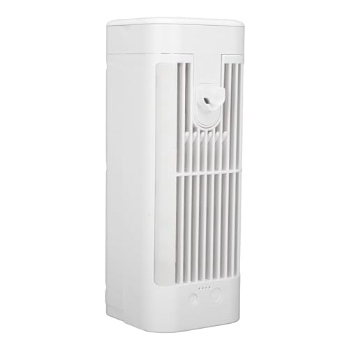 Aramox Enfriador de Aire Portátil, Ventilador de Enfriamiento Rápido Eficiente con Luz Nocturna para Dormitorio, Oficina, Mini Enfriador de CA, Aire Acondicionado de Escritorio USB para Uso Doméstico