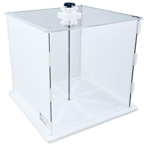 CAKESAFE Reusable Mini Cake Transporter, Clear Plastic Cake Carrier (14" W x 16" H)
