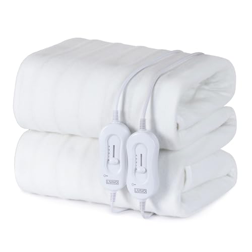 Fineway King Size Electric Dual Controller Washable Heated Cosy Under Blanket- 150 X 140 CM (King Under Blanket Dual Controller)