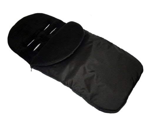 Universal Footmuff Fit Pushchair Buggy Stroller Pram Baby Cosy Toes Plain Colour Warm Winter Protection (Black)