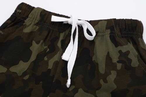 Image of Toddler Boy Clothes Kids Summer Cotton Outfits Shirt Short Sets Size 2-7