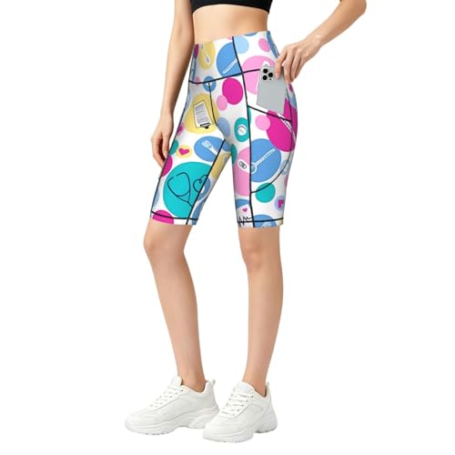 Short de yoga pour femme avec poches et legging sport taille haute