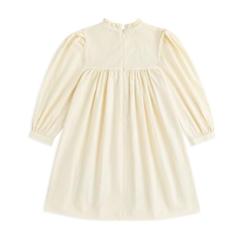 Curipeer Baby Girls Long Sleeve Flora Toddler Girls Cotton Casual Outfit Dress 12M-8Y2