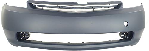 Evan Fischer Bumper Cover Compatible with 2004-2009 Toyota Prius, Primed, Front With Fog Light Holes TO1000274