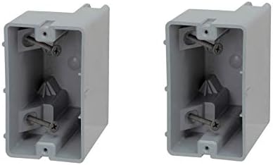 MSB1G One Gang Device Box with Depth Adjustable, Heavy Duty 42lb, 2 Pack