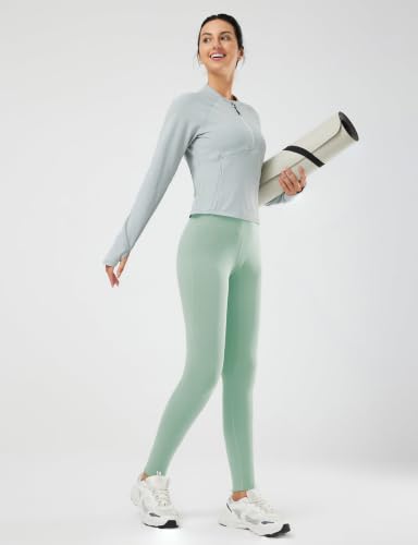 Image of baleaf Women's Fleece Lined Leggings, High Waisted | Thermal Warm Winter Tights, Thick Yoga Pants, Cold Weather, with Pockets