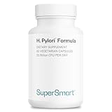 Supersmart - H. Pylori Fight 100 mg - Relieves Acid Lifts and Stomach Aches | Non-GMO - 60 Vegetarian Capsules.