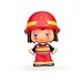 Pinypon - My First, Figura Bombero, Muñequito con traje de bombero de 2 piezas, juego delas profesiones, Regalo para bebés a partir de 12 meses para aprender colores y formas, FAMOSA (700016402)