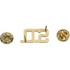 Smith & Warren 1/2 S.O. Letter Collar Brass Rank Insignia Gold Finish Sheriff Uniform Pin