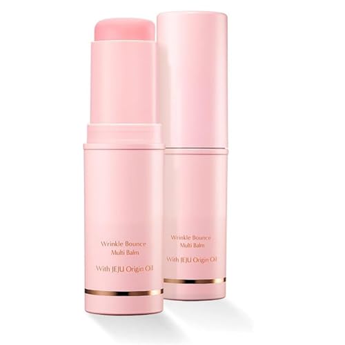 KAHI Arrugas Bounce Bálsamo Multi Hidratante Facial Todo en Uno Bálsamo Labial Hidratante Crema de Ojos Crema de Cuello Base de Maquillaje & Suero facial en barra barra (1 Pc)