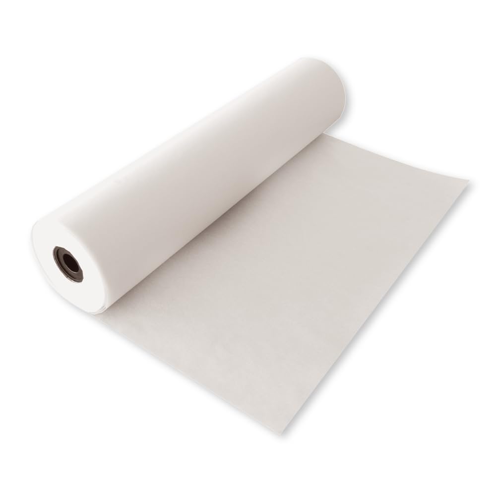 6 Stück Hygostar Backpapier Light, Rolle | Silikon-Beschichtung, L: 200m, B: 57cm, weiß, Karton, Backpapier, Pergamentpapier, Backpapier Rolle