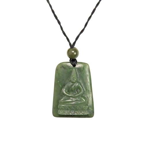 Amulette de méditation Bouddha en jade pour apaiser le stress et retrouver l'harmonie intérieure