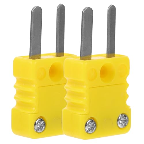 Eringogo K-Typ Thermoelementstecker 2er-Pack Gelb