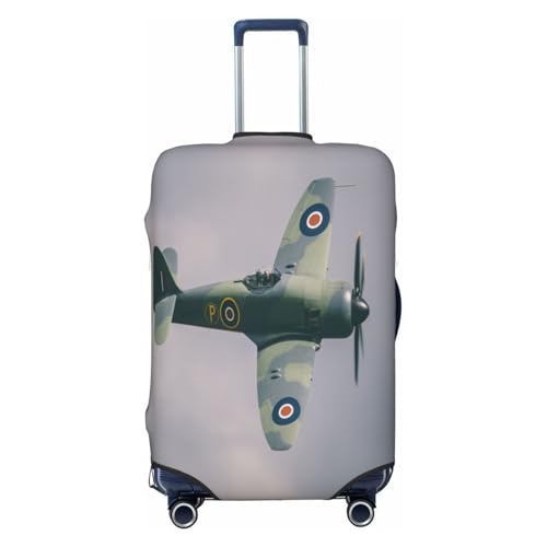 Sky Fly Airplane Aircraft Luggage Cover for Suitcase, Suitcase Cover Protector Fit 18-21 Inch Luggage Travel Accessories, S