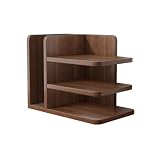 CFGH6FDF Desktop Bookshelf Stand Density Board Categorized Storage Rack for Home Office Dormitory Freestanding Book Shelf