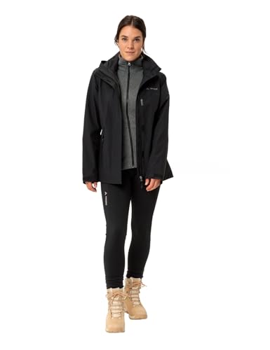 VAUDE 3-in-1 Jacke Damen Rosemoor II – Wasserdichte & atmungsaktive Damen Winterjacke – Damen Doppeljacke mit abnehmbarer Innenjacke – Damen Übergangsjacke ideal für Outdoor-Aktivitäten; Größe 42