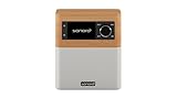 sonoro Stream Internetradio (UKW, Bluetooth, DAB, Spotify, Amazon, Deezer, spritzwassergeschützt) Ahorn/Weiß