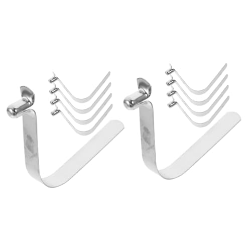 VANZACK 2sets Kayak Paddle Snaps Heavy Duty Clips for Boat Spring Versatile Tent Clip 5pcs*2