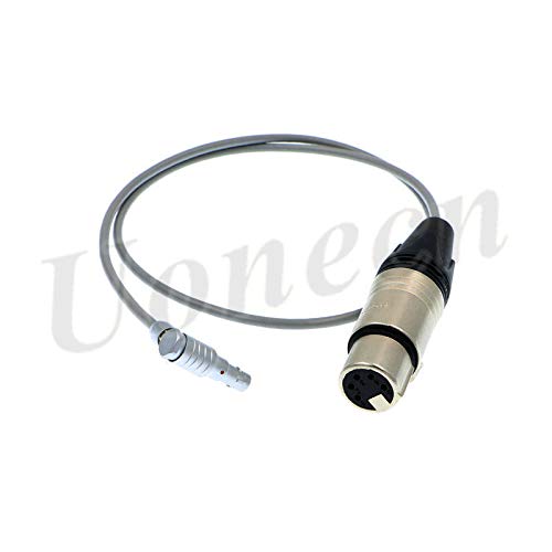 Uonecn Audio Cable for ARRI Alexa Mini Camera XLR 5-Pin Female to Right Angle 5 Pin Male Cord