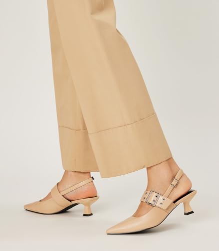 Arromic Pumps for Women Slingback Pointed Toe Kitten Heels for Women Fashion Dress Shoes4