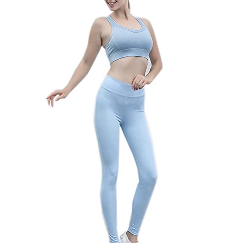 5 PCS Workout Sets for Women Yoga Running Outfit Athletic Gym Exercise Clothes Activewear Sets Tracksuit3