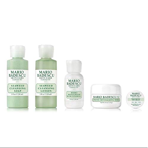 Mario Badescu Combo/Dry Regimen 5 Piece Kit, Skincare Gift Set Includes Seaweed Cleansing Soap, Seaweed Cleansing Lotion, Hydro Moisturizer, Enzyme Revitalizing Mask, And Hyaluronic Eye Cream thumb #1