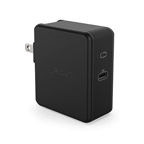 Crave USB-C Wall Charger 45W with Power Delivery PD - Black