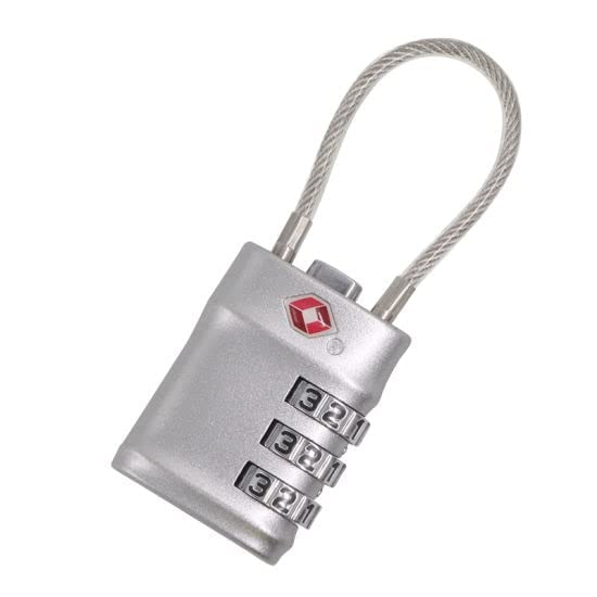 TOTO DEALS TSA Approved Secure Luggage Padlock 3 Digit Combination Wire Lock (1 Piece) (Material: Alloy Steel, Colors Will be Send as per Availability)-image-27