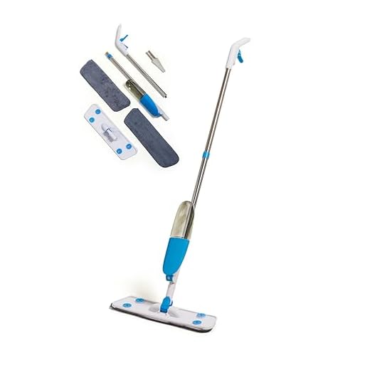 Mop Spray Rodo Magico Refil Extra Anti Bactéria Cabo Inox k80