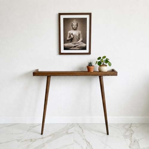 Image of 120cm Long Wooden Console Table for Living Room | Side Entrance Table for Home (120x20x80cm)
