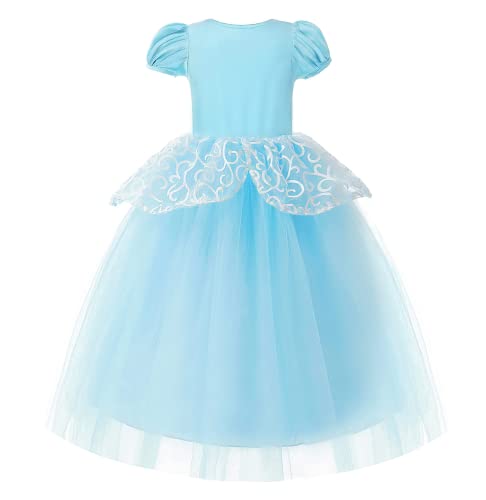 Dzyoleize Vestidos Cinderela Princesa Vestidos de Fantasia para Meninas Vestidos de Fantasia para Me