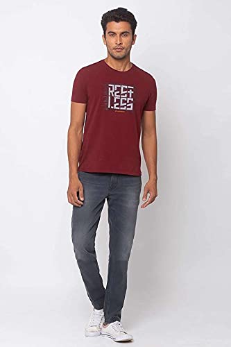 Image of Spykar Dark Tone Cotton Super Skinny Fit Mens Jeans (S211113-FSADWH-P)