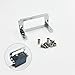 URIMPAVIDO 1PC RC Boat Servo Mount Bracket Aluminum Alloy Servo Install Holder Mount for RC Boat Ship Airplane DIY Model Toy Servo Bracket Parts (Silver)