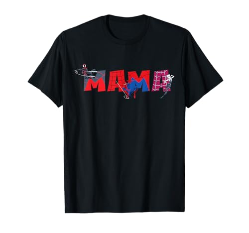 Marvel Spider-Man Trio Mama Mothers Day Family Trip T-Shirt Tee for Women