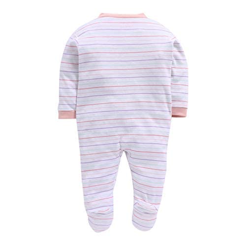 Image of Pooja Baby Rompers Sleepsuit Kid's Cotton All Over Print Night Suits Pack of 3
