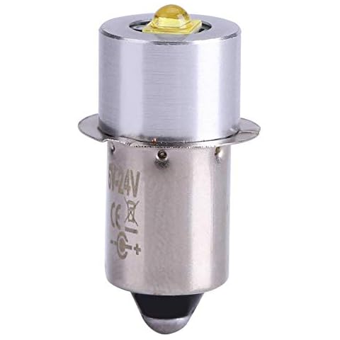 LED Light Bulb, 5W 6-24V P13.5S High Bright LED Emergency Work Light Lamp Flashlight Replacement Bulb Torches Cover