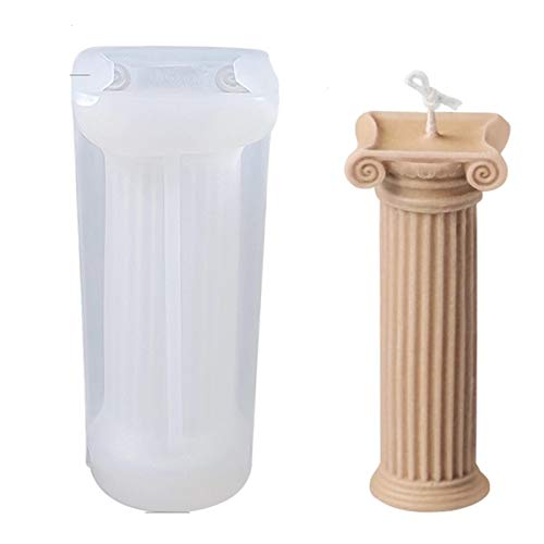 Silicone Molds, Roman Column Candle Making Molds, Craft Art Silicone Scented Candle Molds or Craft soap Molds, DIY Handmade Plastic Candle molds for Beeswax Candle - Candle Making Supplies by YSCEN
