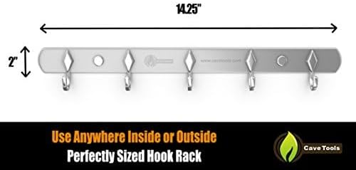 Cave Tools Stainless Steel Hook Rack For All of Your Accessories